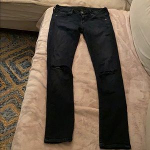 Citizens of humanity ripped blue jeans